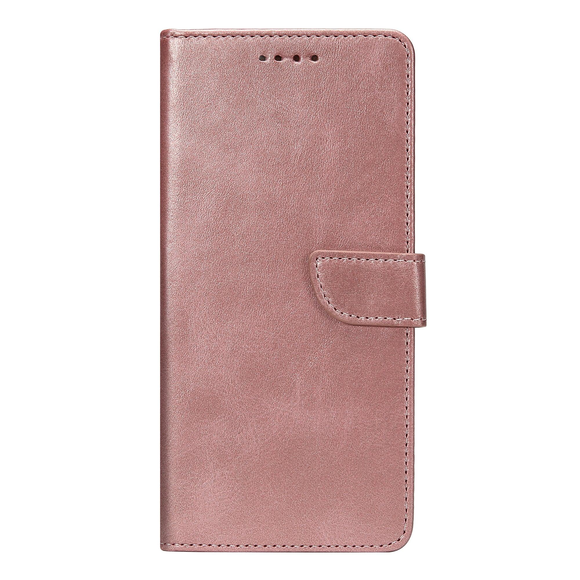  Rixus Bookcase For Samsung Galaxy A26, A17, A18 Pink