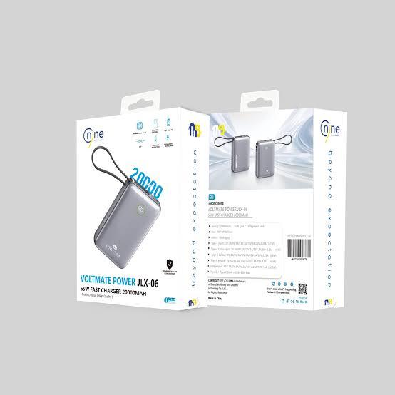 Nine VOLTMATE POWER JLX-06 65W FAST CHARGER 20000MAH