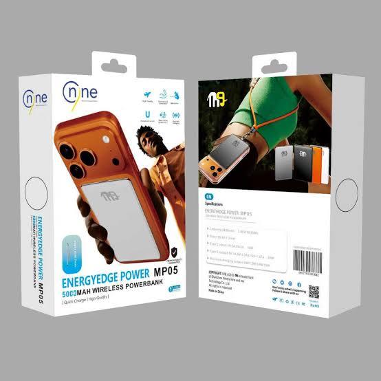 Nine ENERGYEDGE POWER MP05 5000MAH WIRELESS POWERBANK